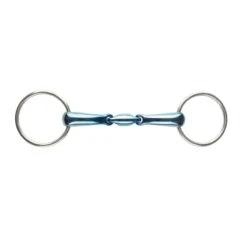 JP Korsteel Blue Steel Oval Link Loose Ring Snaffle Bit