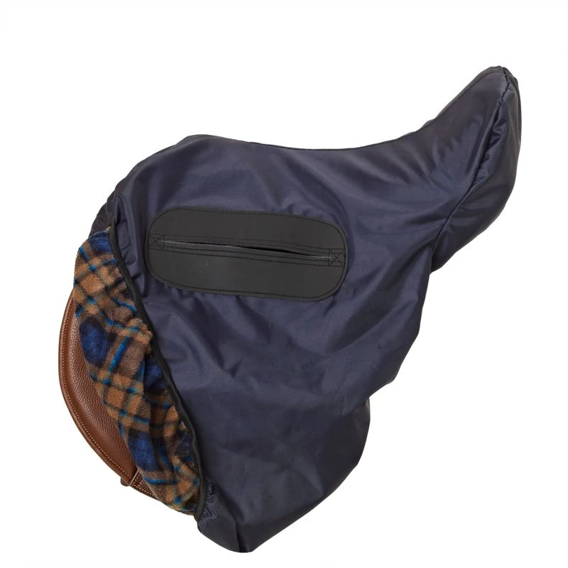 Equi-Essentials Close Contact No-Scuff Saddle Cover - Navy - Image 2