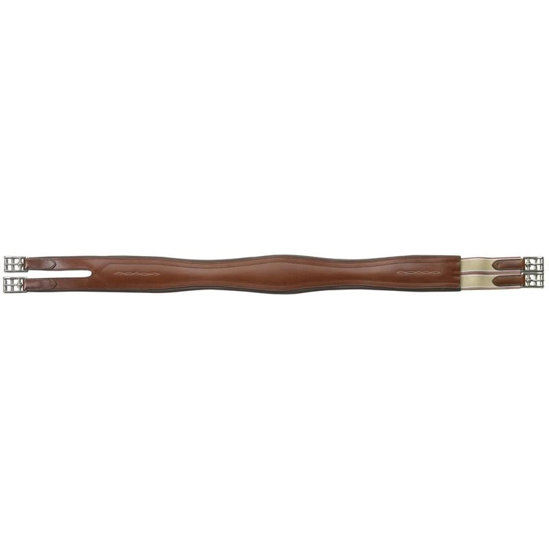 Camelot Overlay Split End Girth - Brown