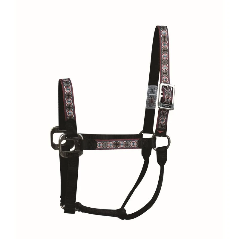 Western Rawhide Signature Pattern Halter - Black/Octagon