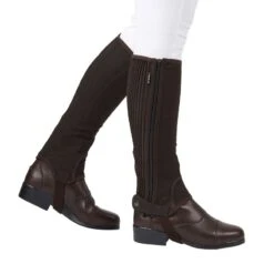 Dublin Kids' Easy-Care Half Chaps II - Brown