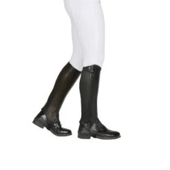 Dublin Evolution Side Zip Half Chaps - Black