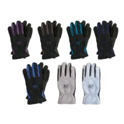 Ovation Polar Suede Fleece Glove - Black/Purple