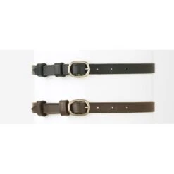 Camelot Round Buckle Spur Straps - Black