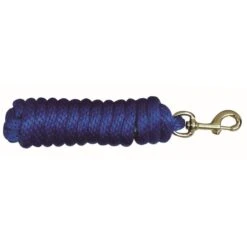 Western Rawhide 10' Poly Lead W/Brass Plated Snap - Blue