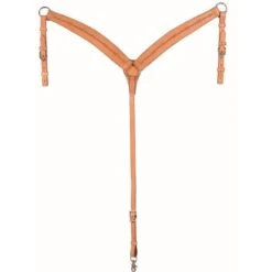 Western Rawhide Country Legend Barb Wire Breastcollar - Golden Tan