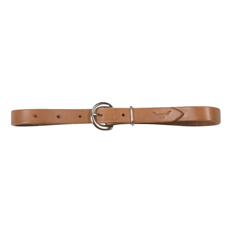 Western Rawhide 1" Leather Rig Strap - Golden Tan