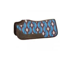 Western Rawhide Cut Back Navajo Top Pad - Turquoise/Black/Brown