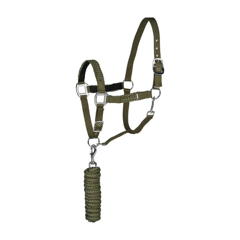 Horze Chicago Halter And Lead Rope - Cyrpess Green/Loden Green