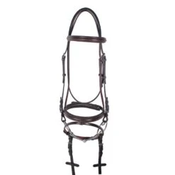 Nunn Finer Galway Flash Bridle - Havana/Zinc