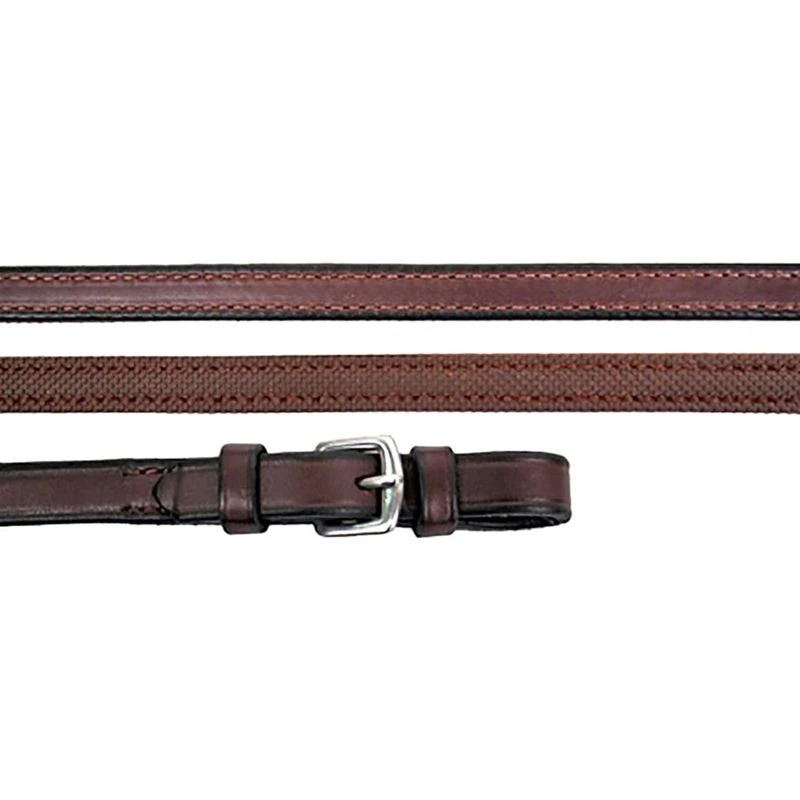 Nunn Finer Rubber Lined Reins - Havana