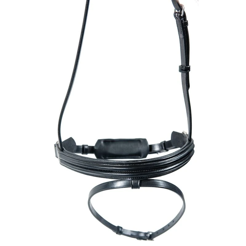 Nunn Finer Gifted Flash Dressage Bridle - Black - Image 2