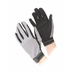 Shires Aubrion Mesh Riding Gloves - Grey
