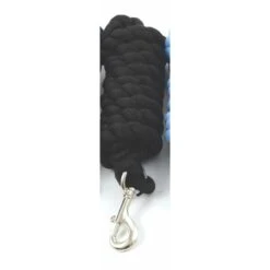 Shires Heavy Duty Cotton Lead Rope - Black