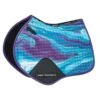 Weatherbeeta Prime Marble Jump Shaped Saddle Pad - Purple Swirl