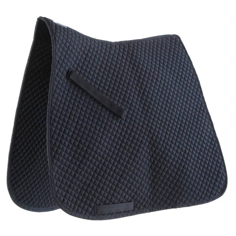 Roma Mini Diamond Quilt Dressage Saddle Pad - Black