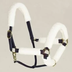 Equi-Essentials Synthetic Fleece Halter Tube Kit 6pc - White