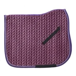 Ovation Elegance Velvet Dressage Pad - Purple/Mauve/Purple