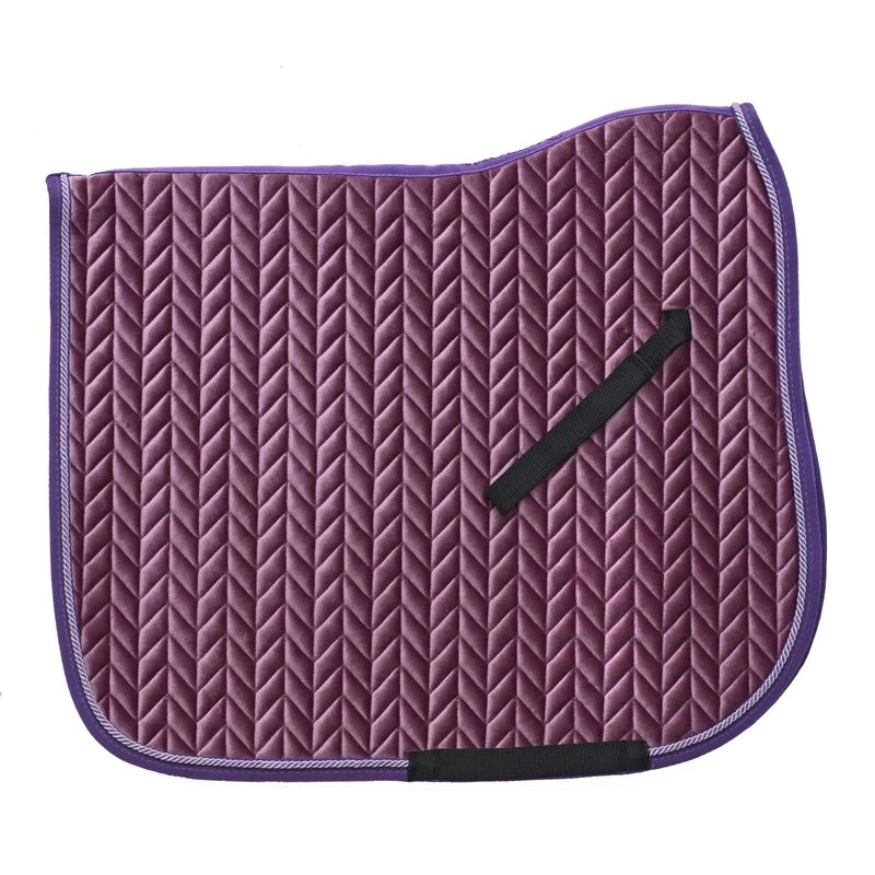 Ovation Elegance Velvet Dressage Pad - Purple/Mauve/Purple