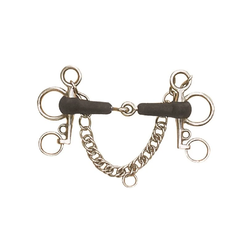 Centaur Joint Rubber Tom Thumb Pelham - Stainless Steel