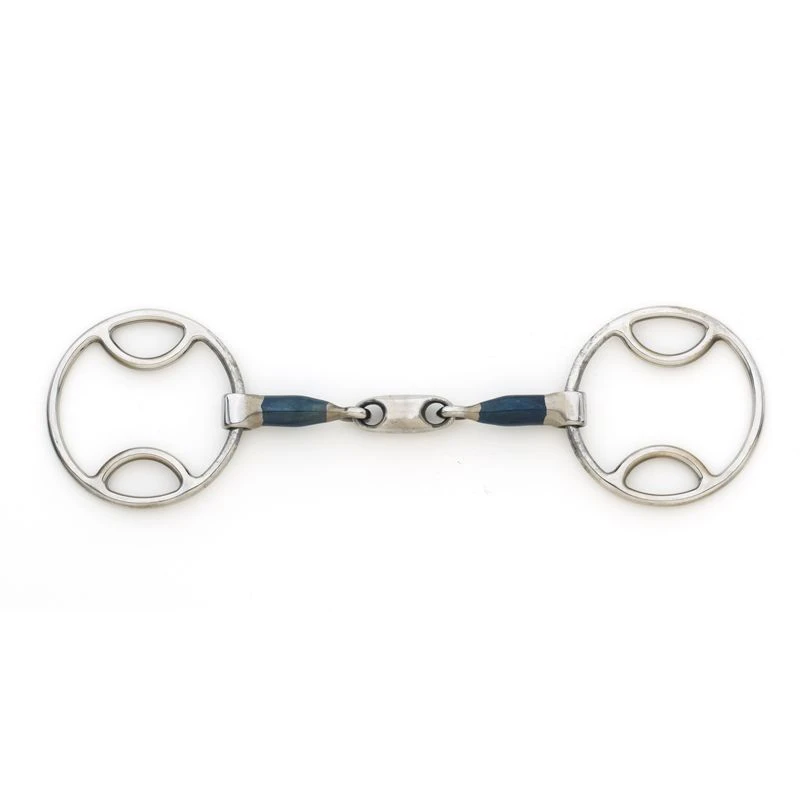 Centaur Oval Link Loop Ring Gag - Blue Steel