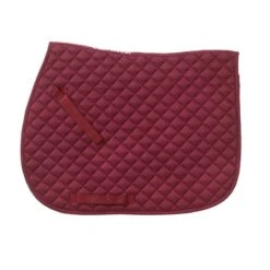 Centaur Imperial Quilted Close Contact Saddle Pad - Burgundy/Burgundy