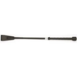 County Perforated Leather Handle 19" Bat - Black