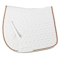 Centaur Sovereign Dressage Pad - White/Rose Gold