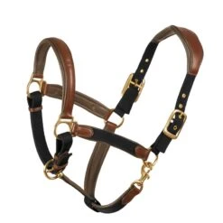 Ovation Luxor Cushion-Flex Halter - Brown/Black