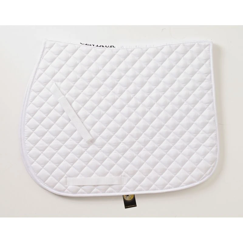 Centaur Imperial Quilted Close Contact Saddle Pad - White/White
