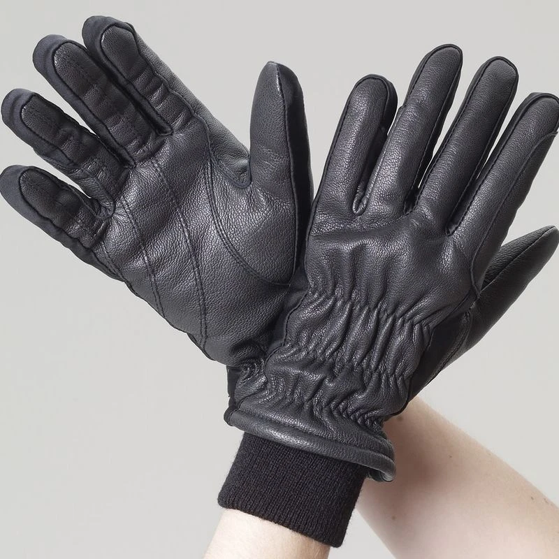 Ovation Leather Winter Cuff Glove - Black