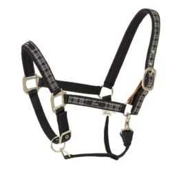 Pessoa Pessoa Alpine Padded Halter - Black/Clay Plaid