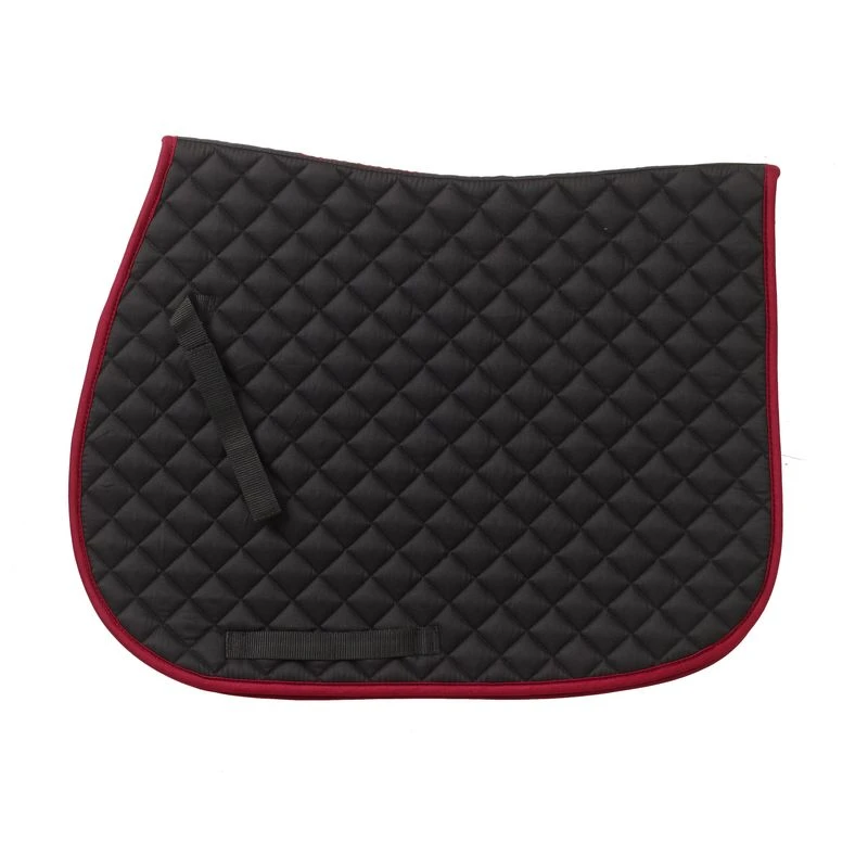 Centaur Imperial Quilted Close Contact Saddle Pad - Black/Burgundy - Image 2