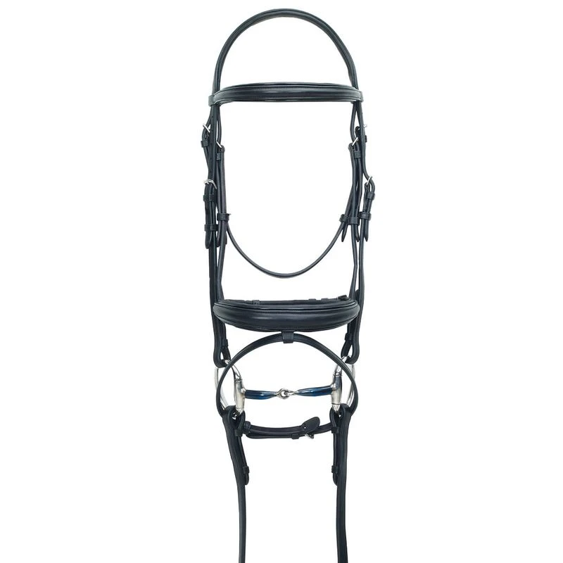Ovation ATS Traditional Flash Dressage Bridle - Black - Image 2