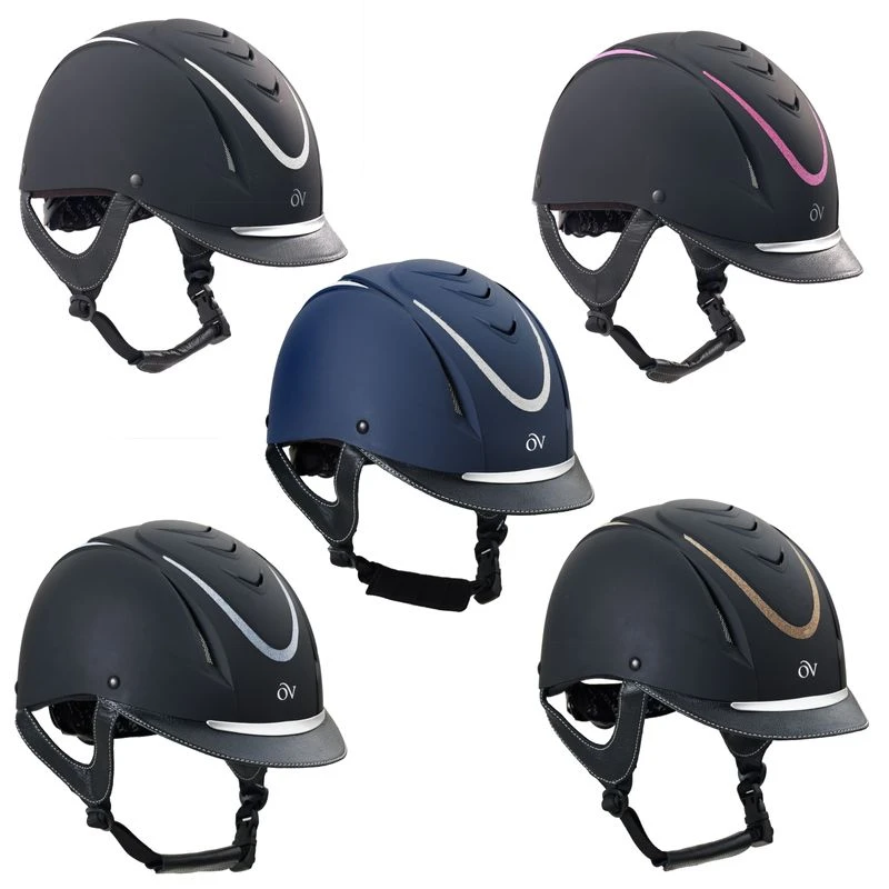 Ovation Z-6 Glitz Helmet - Black/Black/Silver - Image 3