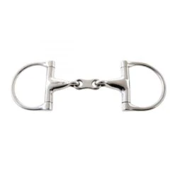 Korsteel Stainless Steel French Link Dee Ring Snaffle Bit