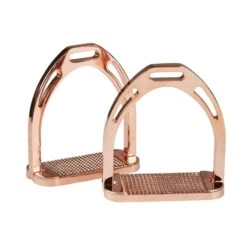 Korsteel Aluminum Stirrups - Rose Gold