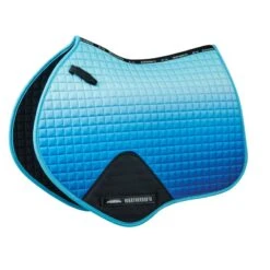 Weatherbeeta Prime Ombre Jump Shaped Saddle Pad - Ocean Breeze