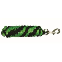 Western Rawhide 10' Poly Lead W/Solid BrassBolt Snap - Lime/Black