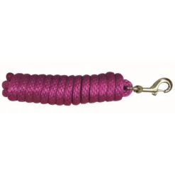 Western Rawhide 10' Poly Lead W/Solid BrassBolt Snap - Fuchsia