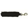 Western Rawhide 3/4" Cotton Lead Rope W/Bolt Snap - Black