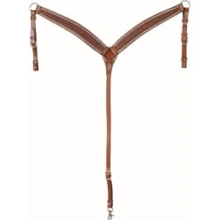 Western Rawhide Country Legend Buckstitch & BasketBreastcollar - Chestnut