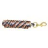 Western Rawhide 10' Poly Lead W/Solid BrassBolt Snap - Navy/Tan/Orange