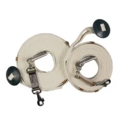 Centaur Cotton Web 35ft Lunge W/Donut - Natural