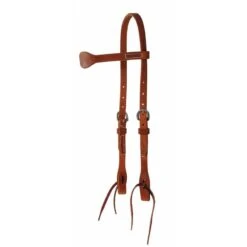 Western Rawhide Dee Butterfield Short Cheek Headstall - Harness