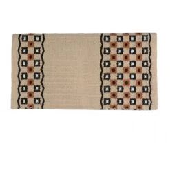 Western Rawhide Country Legend Jack In The Box Saddle Blanket - Cream/Tan/Black
