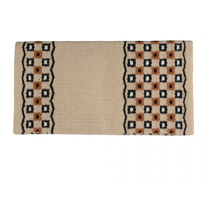 Western Rawhide Country Legend Jack In The Box Saddle Blanket - Cream/Tan/Black