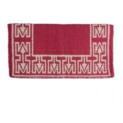 Western Rawhide Country Legend M&M Reversible Standard Saddle Blanket - Fuchsia/White