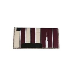 Western Rawhide Soft Touch Navajo Western Saddle Pad - Burgundy/Cream