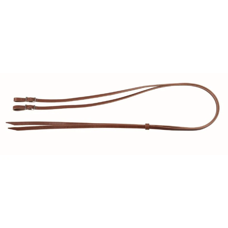 Western Rawhide 1/2" Pony Reins - Dark Walnut